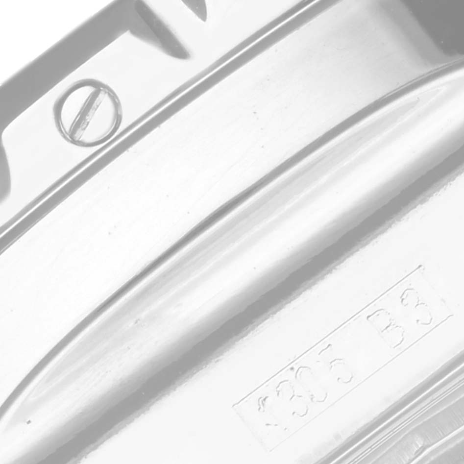 The image shows a close-up of the back casing and part of the serial number of a Bentley model by Breitling.