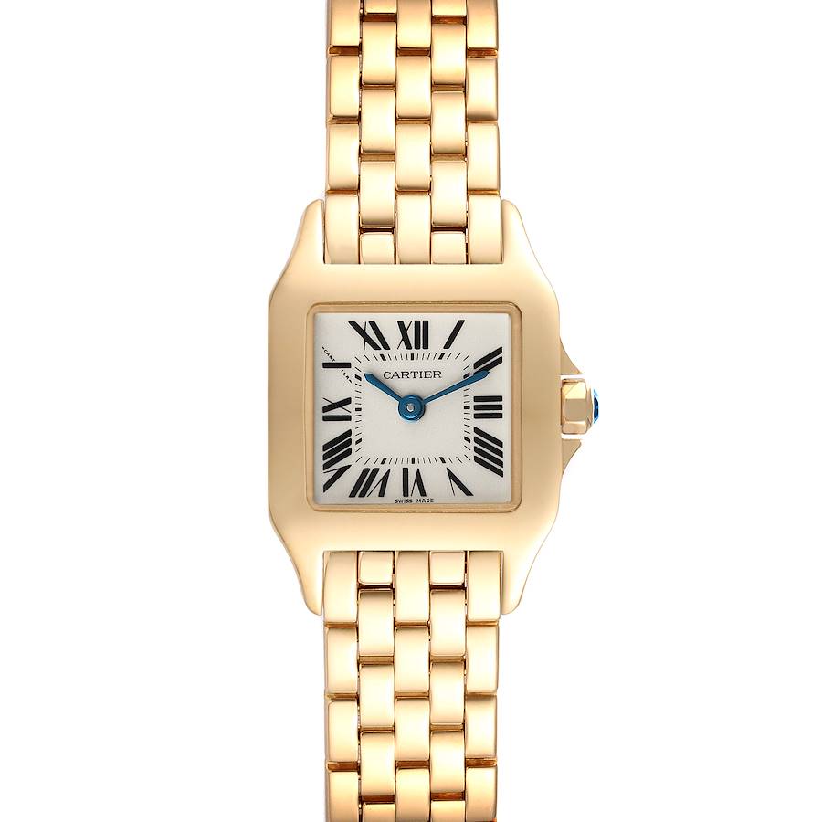 Cartier Santos Demoiselle 24mm 18k Yellow Gold Ladies Watch W25063X9 SwissWatchExpo