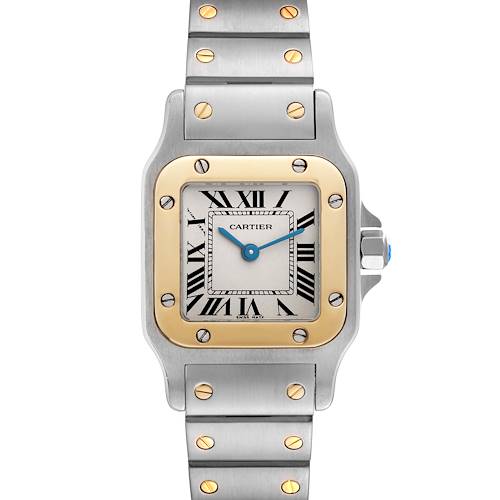 Photo of Cartier Santos Galbee Small Steel Yellow Gold Ladies Watch W20012C4