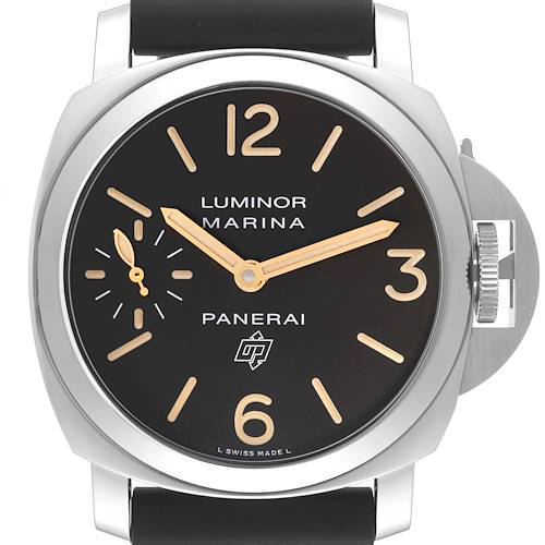 Photo of Panerai Luminor Acciaio Logo Tropical Brown Dial 44mm Watch PAM00632 Box Card