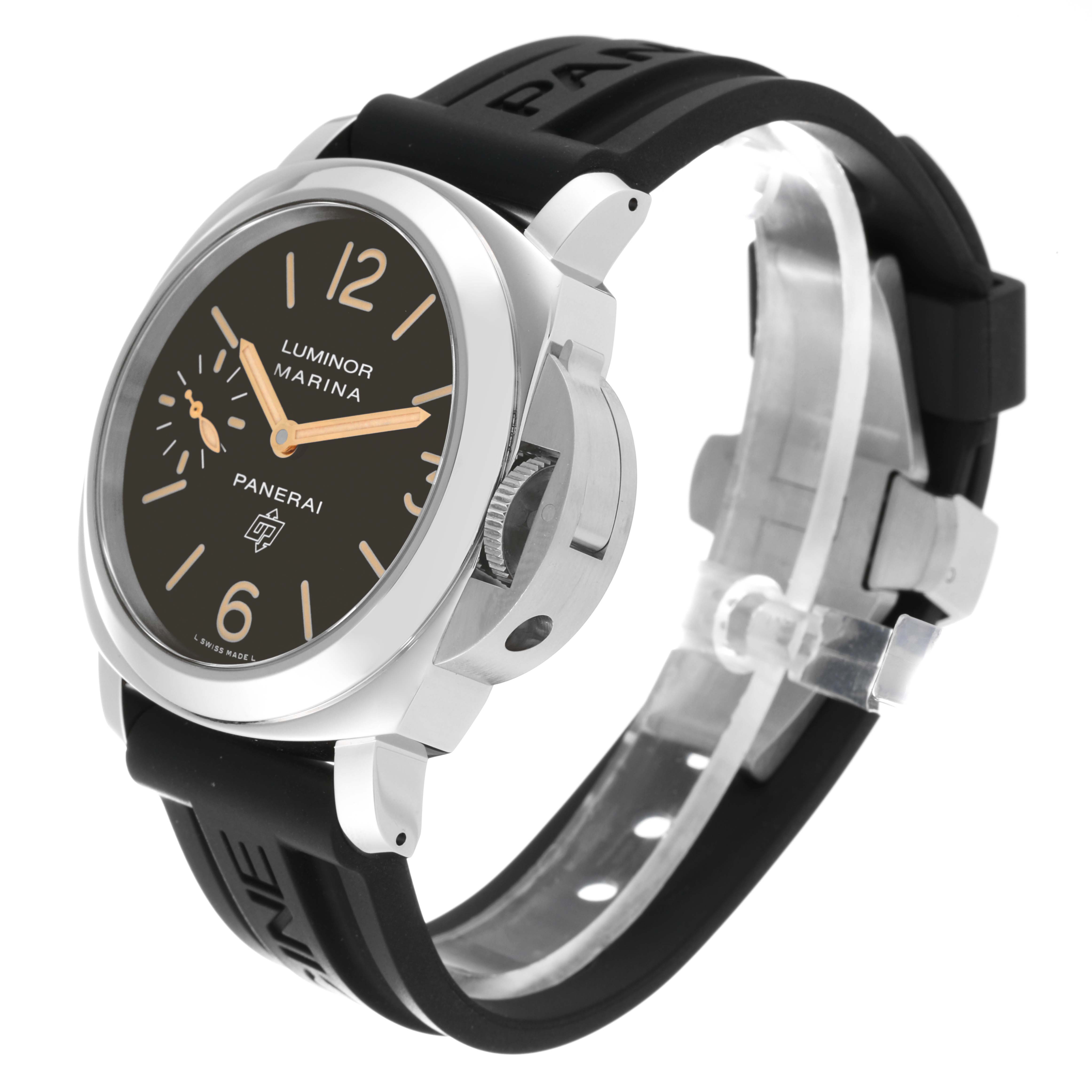 Panerai Luminor Acciaio Logo Tropical Brown Dial 44mm Watch PAM00632 ...