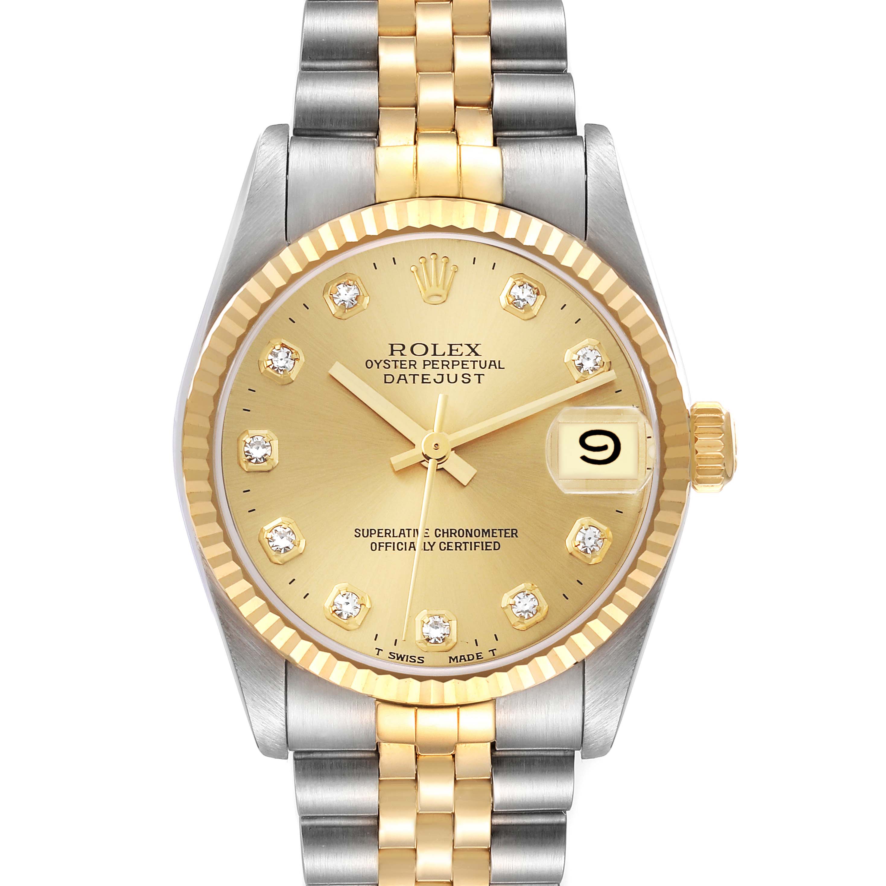 ずっと気になってた rolex-datejust-midsize-steel- 時計