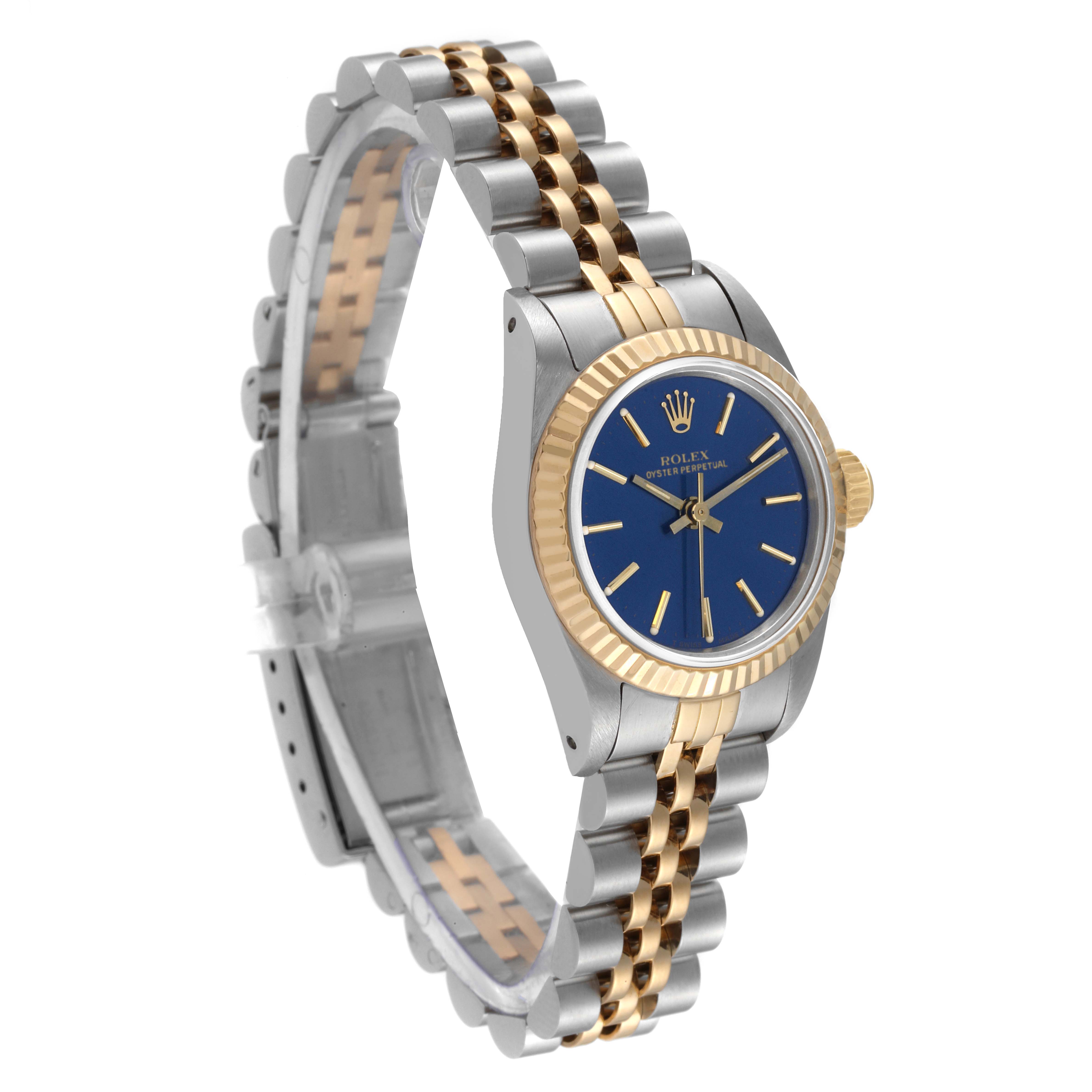ROLEX OYSTER PERPETUAL LADY 67193 2コマ Rolex Lady Oyster Perpetual ref. 67193 Jubilee gold / stahl