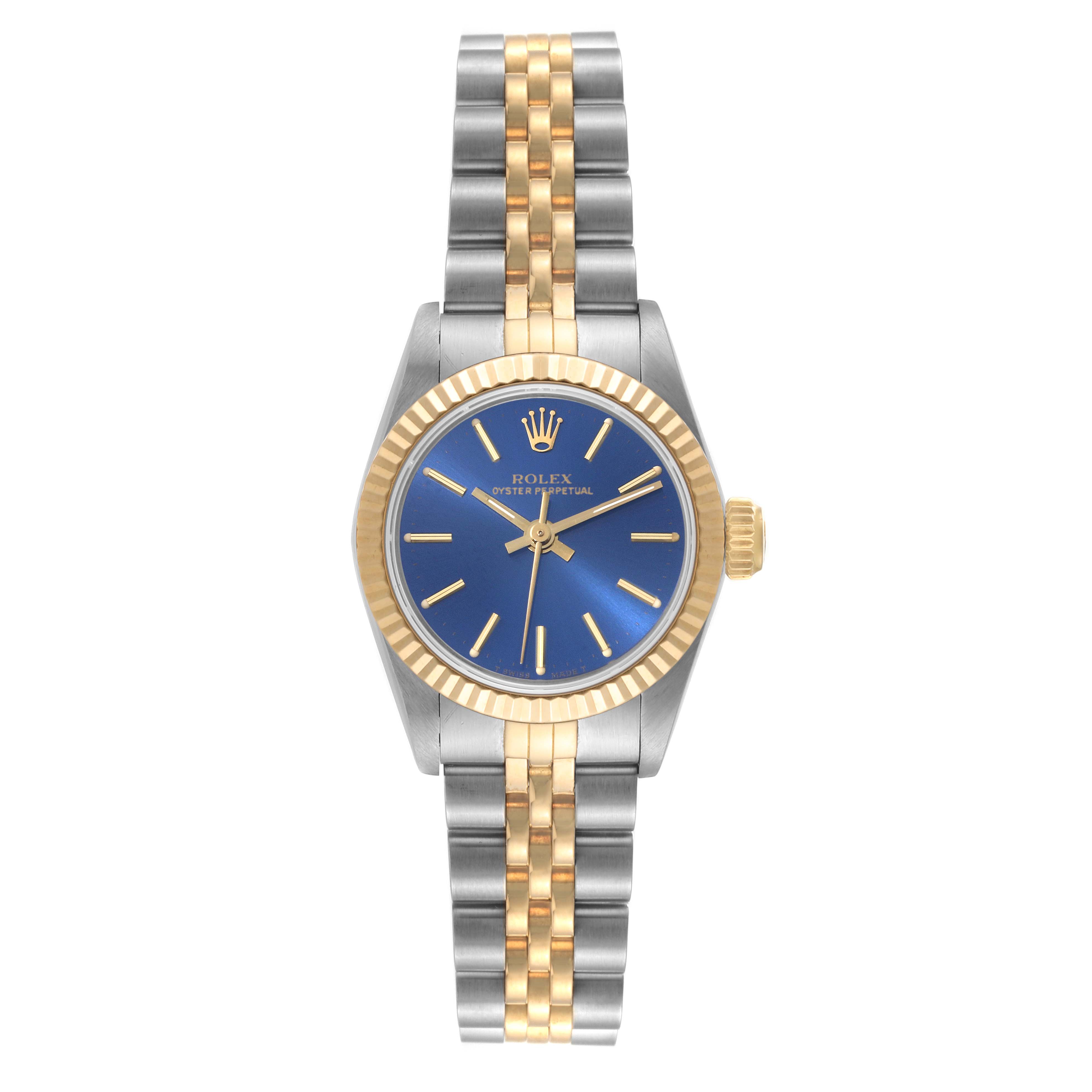ROLEX OYSTER PERPETUAL LADY 76193 2コマ Women's Rolex Oyster Perpetual 76193 Diamond