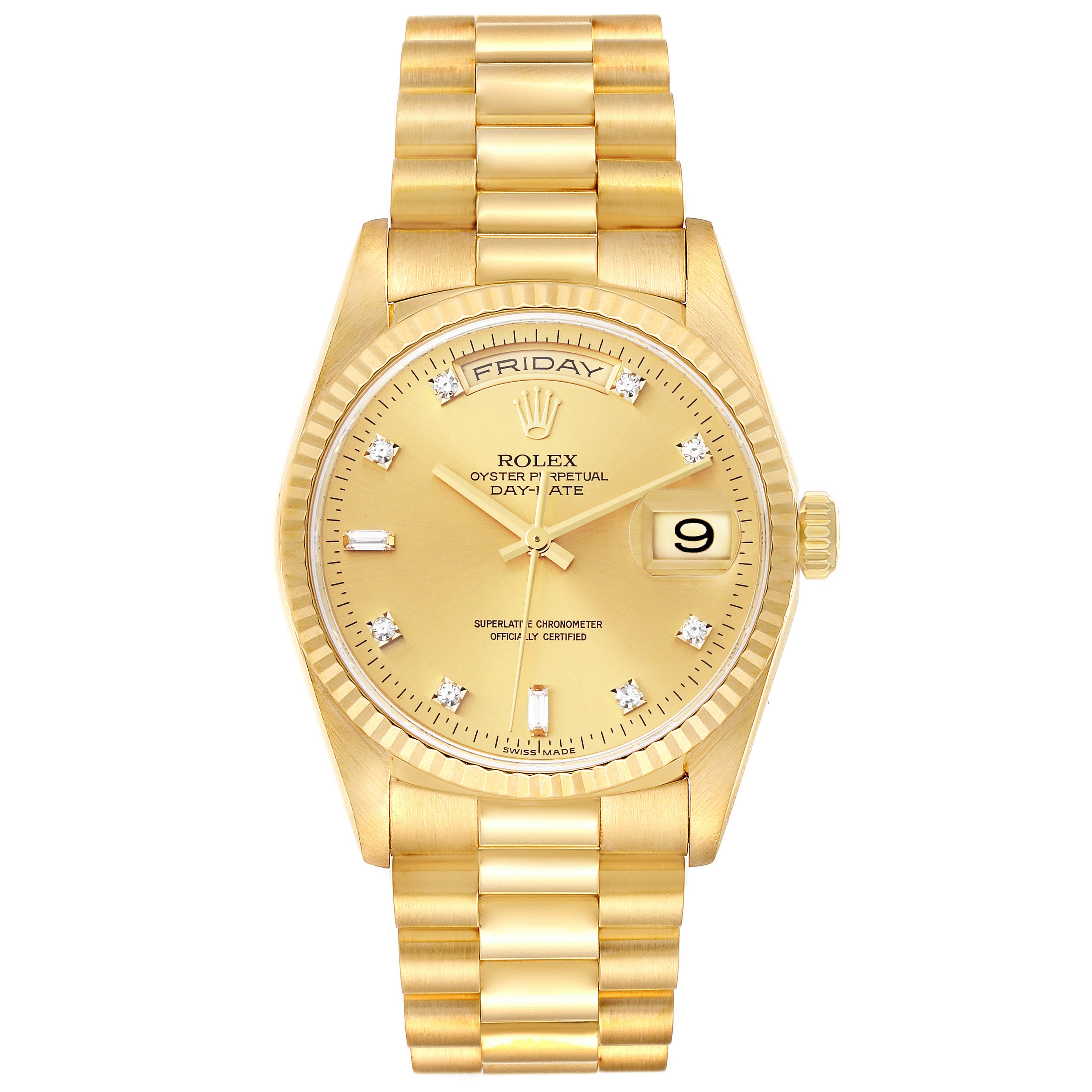 Rolex President Yellow Gold 18238 | Stock 62410 | SwissWatchExpo