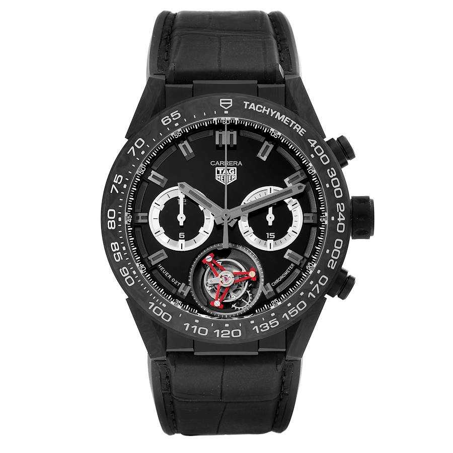 Tag Heuer Carrera Omotesando Boutique Limited Edition Titanium Carbon Watch CAR5A8AD Unworn SwissWatchExpo