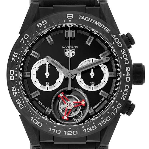 Photo of Tag Heuer Carrera Omotesando Boutique Limited Edition Titanium Carbon Watch CAR5A8AD Unworn