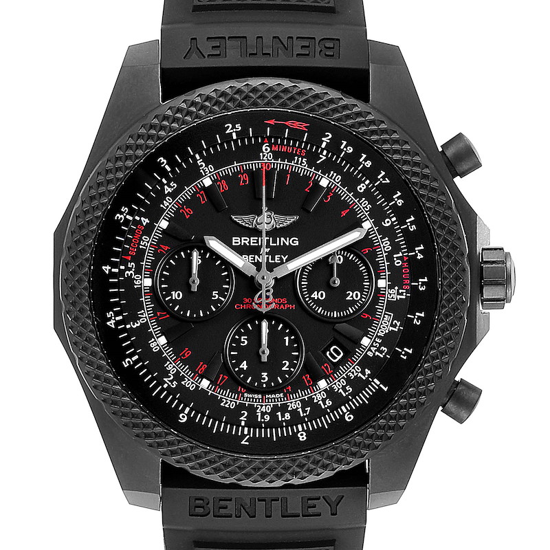 Breitling Bentley Light Body Midnight Carbon Ruber Strap LE Watch V25367 SwissWatchExpo