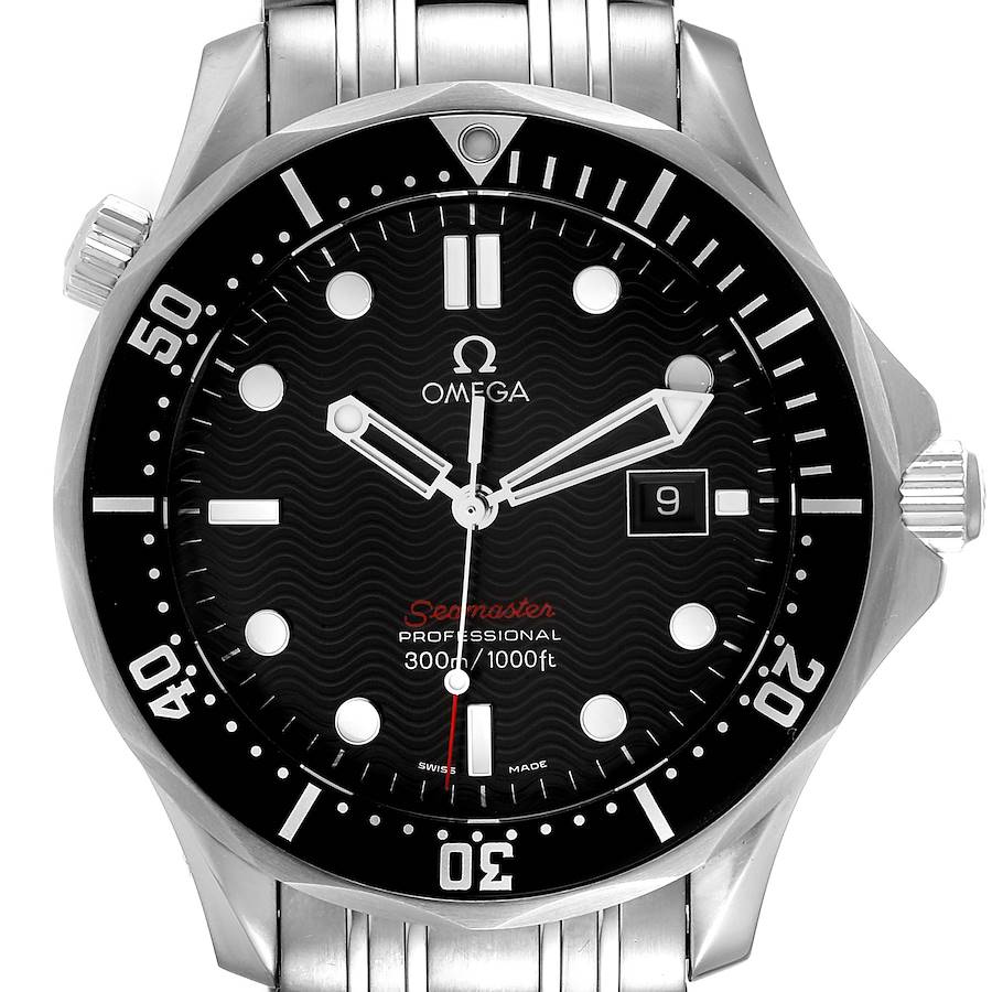 Omega Seamaster 300M Black Dial Steel Mens Watch 212.30.41.61.01.001 Box Card SwissWatchExpo