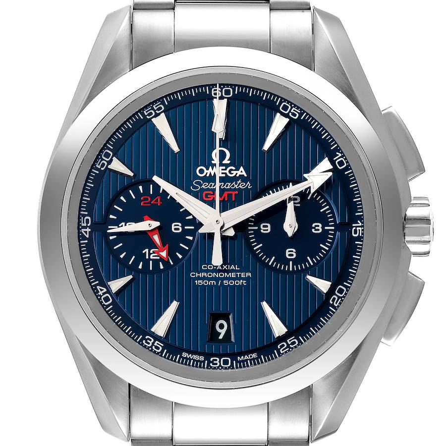 Omega Seamaster Aqua Terra GMT Chronograph Watch 231.10.43.52.03.001 Box Card 1 EXTRA LINK SwissWatchExpo