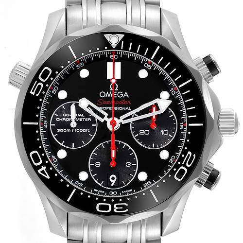 Photo of Omega Seamaster Diver 300M Chronograph Steel Watch 212.30.42.50.01.001 Box Card
