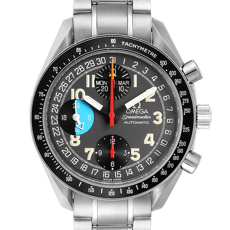 Omega Speedmaster Mark 40 Triple Calendar Mens Watch 3520.53.00 SwissWatchExpo