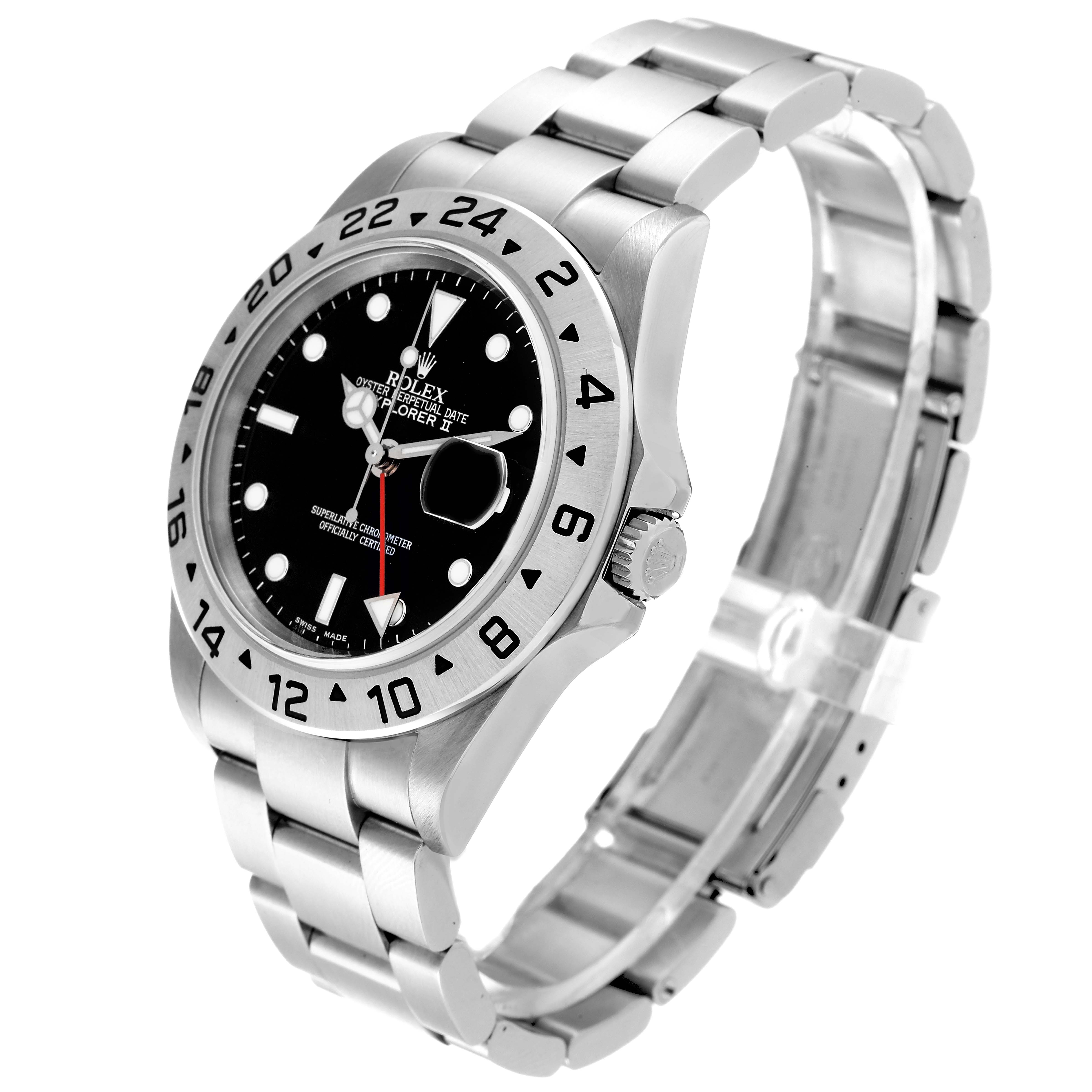 The image shows a Rolex Explorer 16570 Men's Stainless Steel Black Dial 16570 Men's Stainless Steel Black Dial watch at a slight angle, highlighting the bezel, dial, bracelet, and crown.