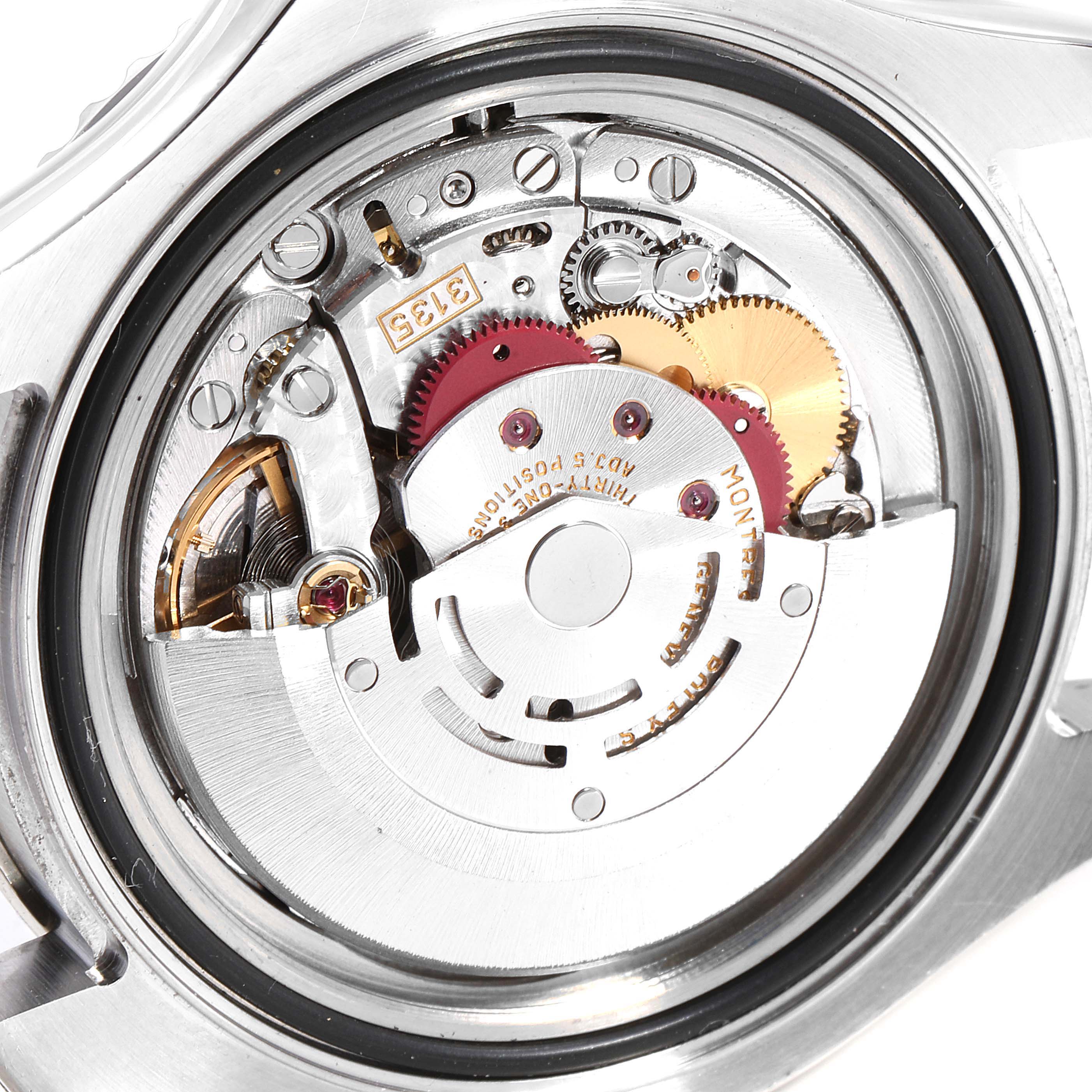 This image shows the movement mechanism of a Rolex Yacht-Master 16622 Men
s Stainless Steel Silver Dial 16622 Men
s Stainless Steel Silver Dial watch from a back angle.