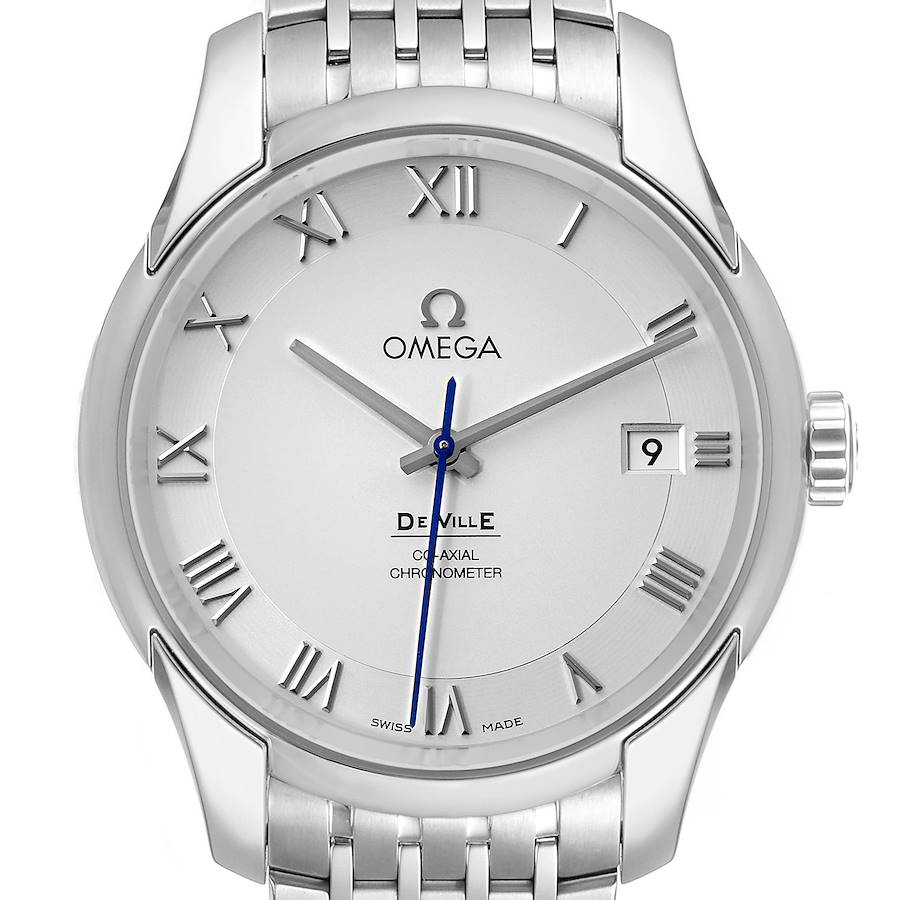 Omega DeVille Co-Axial 41mm Silver Dial Watch 431.10.41.21.02.001 Box Card SwissWatchExpo