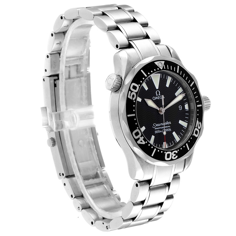 Omega Seamaster James Bond 36 Midsize Black Wave Dial Watch 2564.50.00 ...