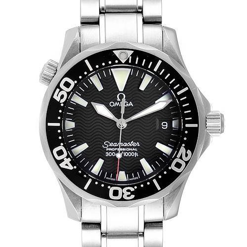Photo of Omega Seamaster James Bond 36 Midsize Black Wave Dial Watch 2564.50.00