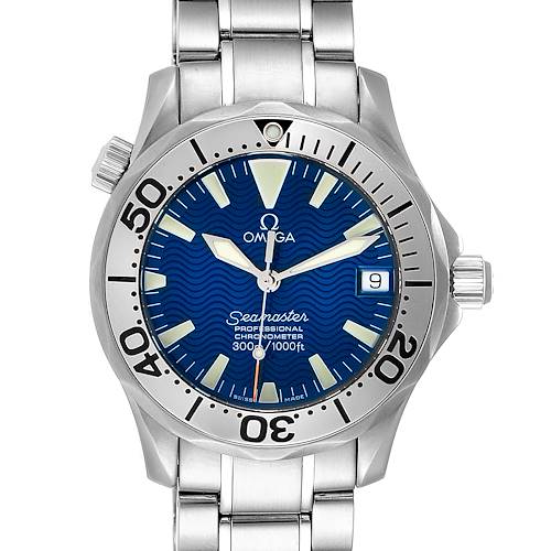 Photo of Omega Seamaster Midsize Steel Electric Blue Dial Watch 2553.80.00