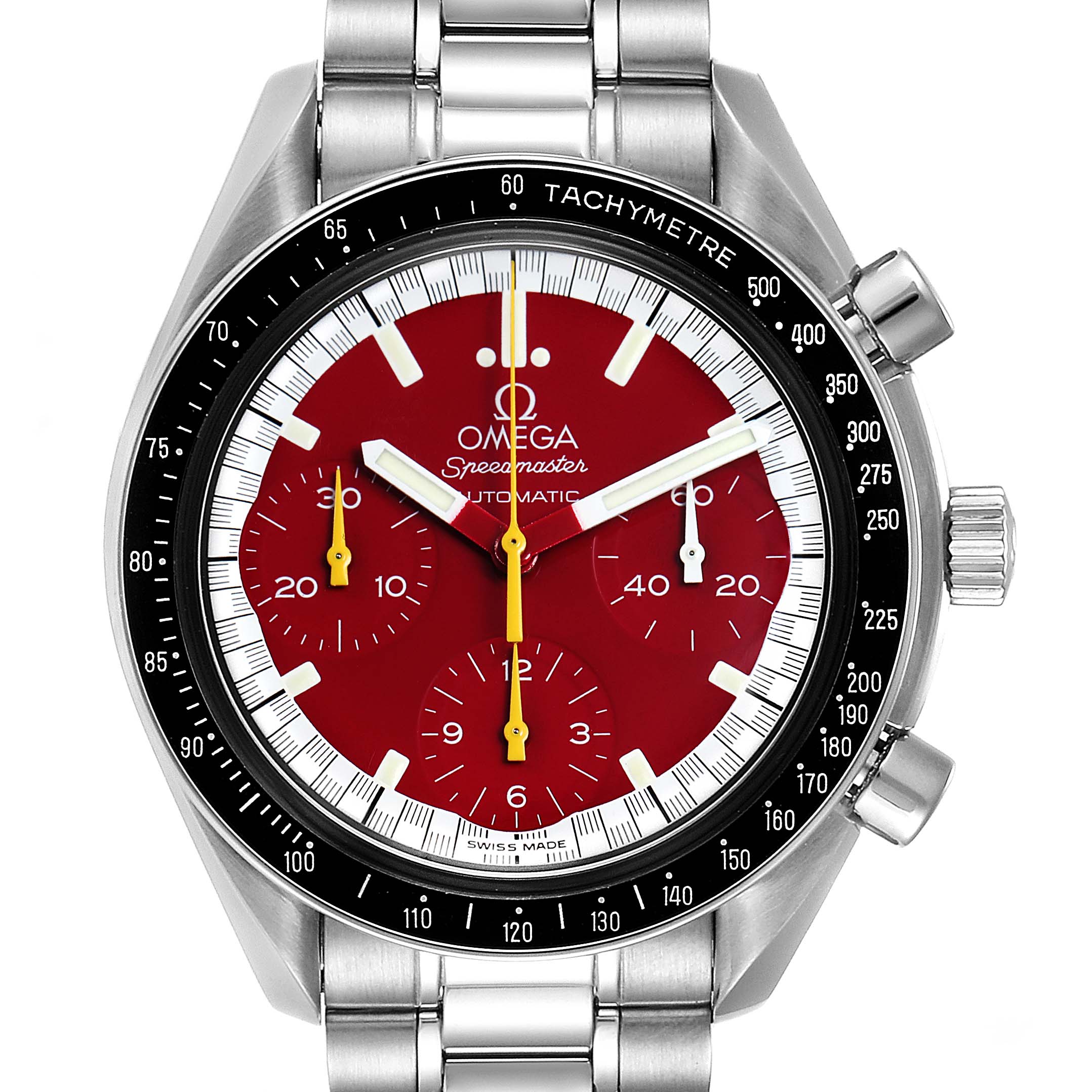 omega speedmaster schumacher red