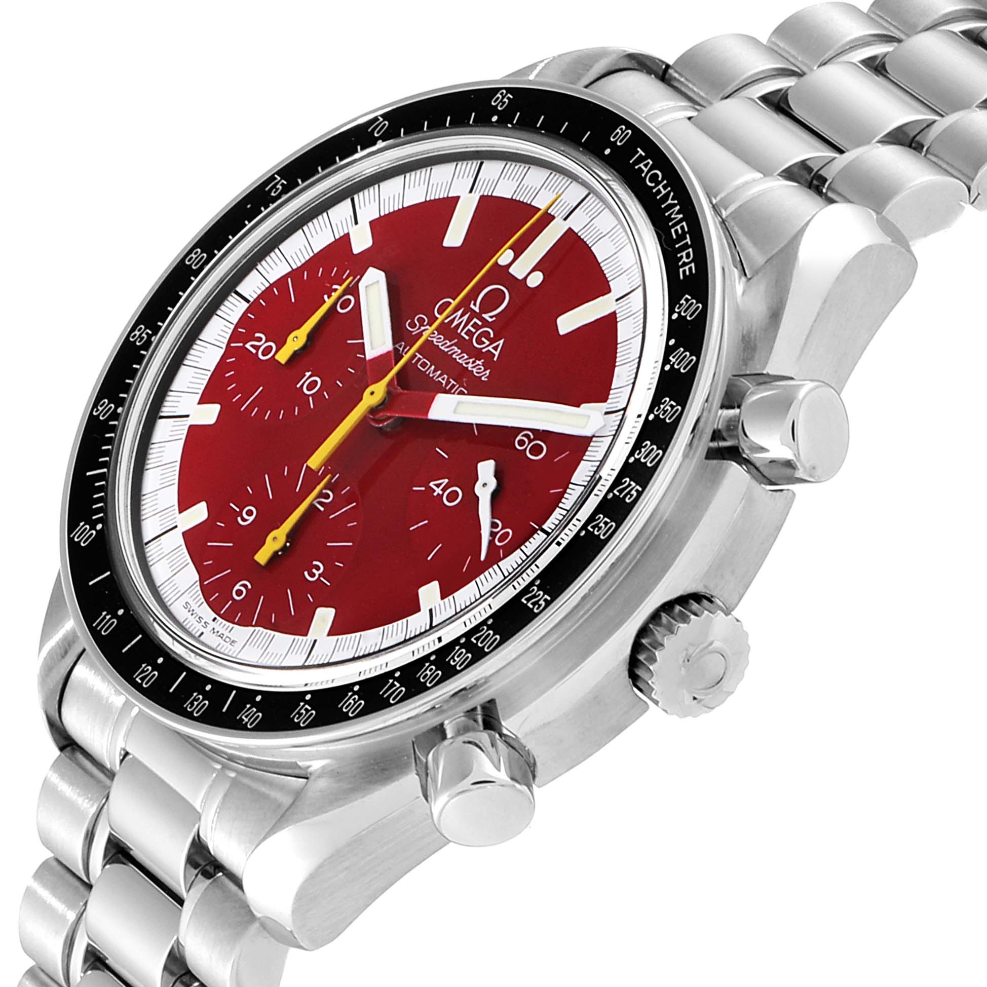 omega speedmaster schumacher red