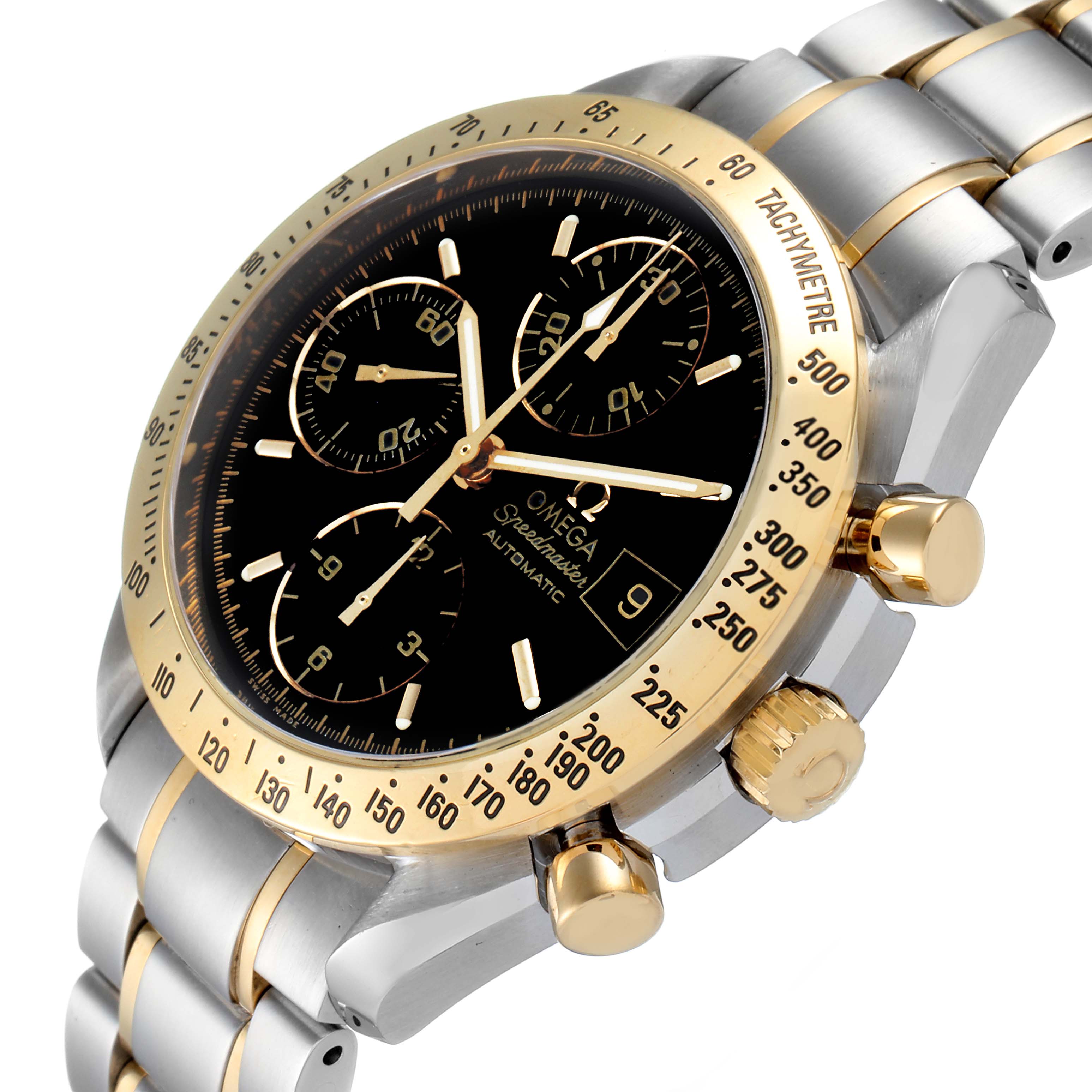omega speedmaster gold and steel