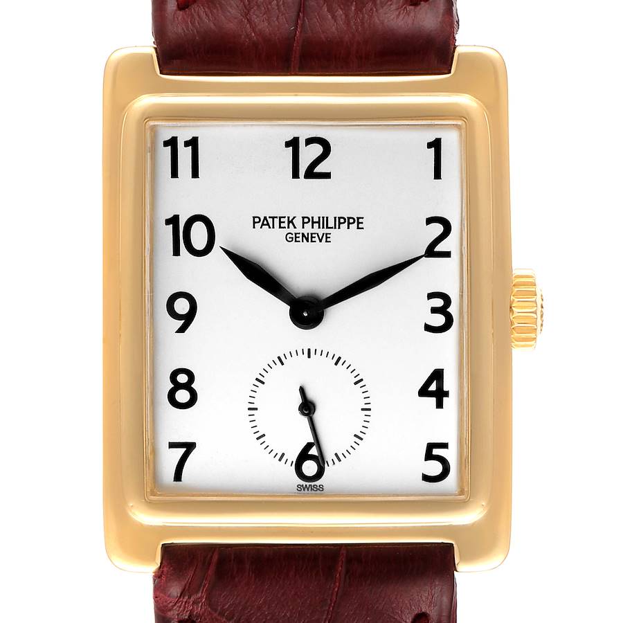 Patek Philippe Gondolo 18K Yellow Gold Silver Dial Mens Watch 5010 SwissWatchExpo