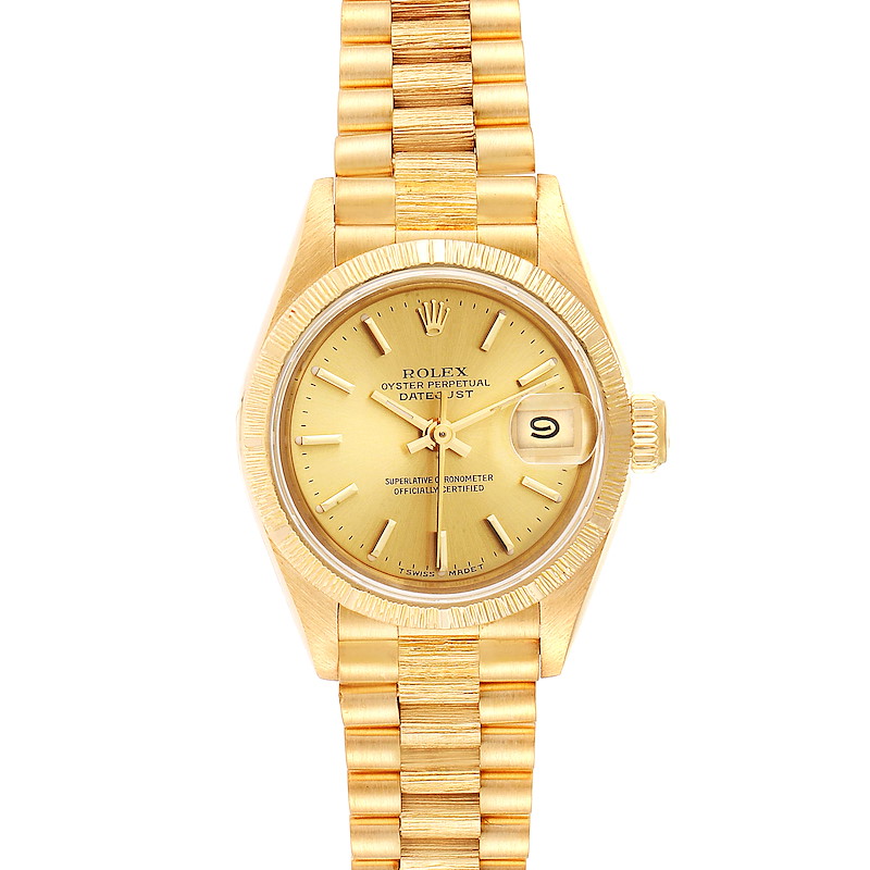 Rolex President Datejust 18K Yellow Gold Ladies Watch 69278 SwissWatchExpo