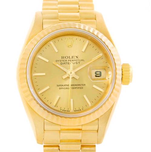 Photo of Rolex President Datejust 26mm 18k Yellow Gold Ladies Watch 69178
