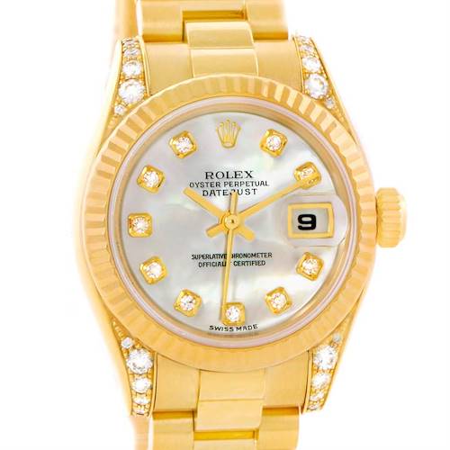 Photo of Rolex President Crown Collection 18K Yellow Gold Diamond Watch 179238