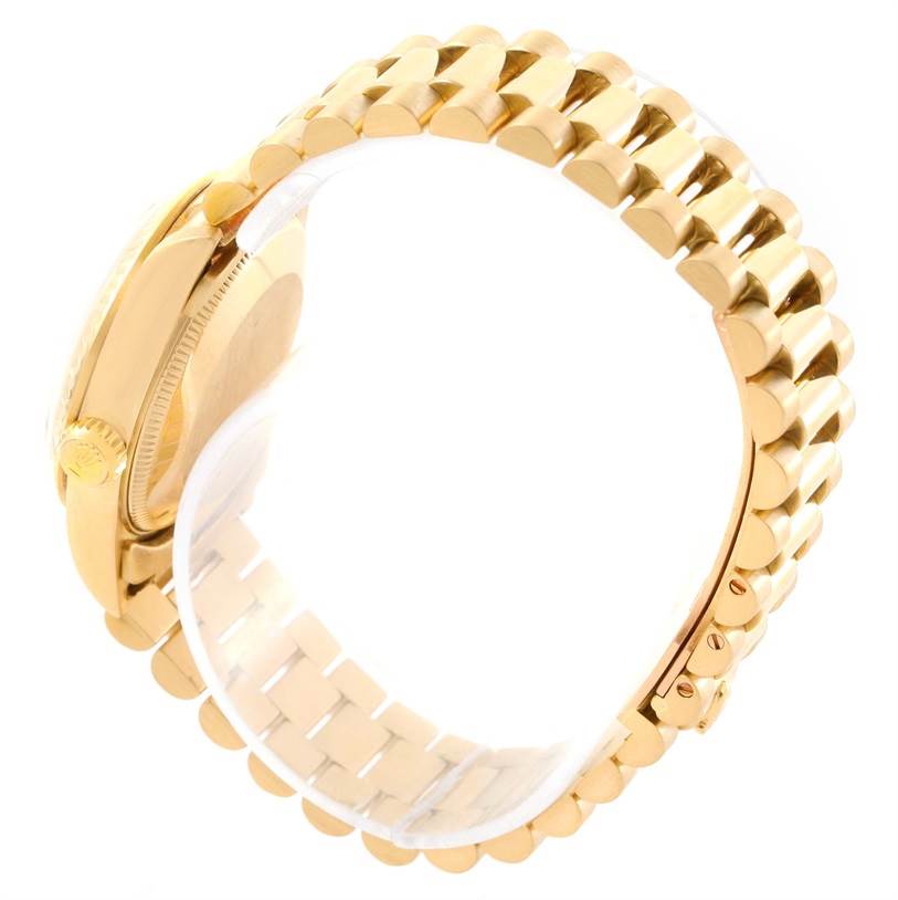 Rolex President Datejust Midsize 18K Gold Diamond Watch 68278 ...