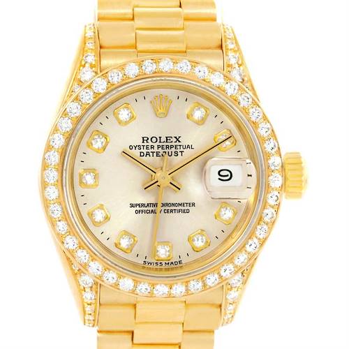 Photo of Rolex President Datejust 18K Yellow Gold Diamond Watch 69158