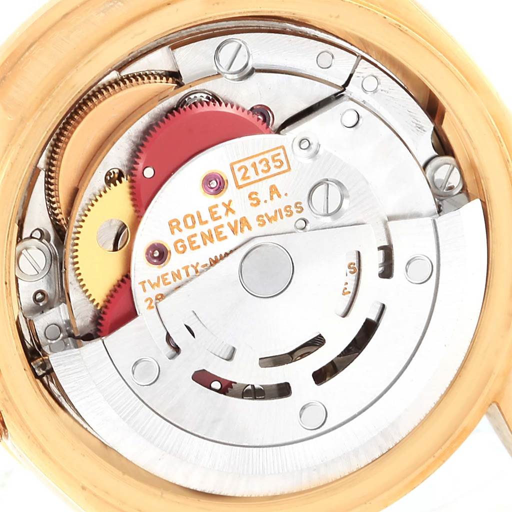 This image shows the internal movement components of a Rolex President 69178 Women's Yellow Gold Champagne Dial 69178 Women's Yellow Gold Champagne Dial model watch.