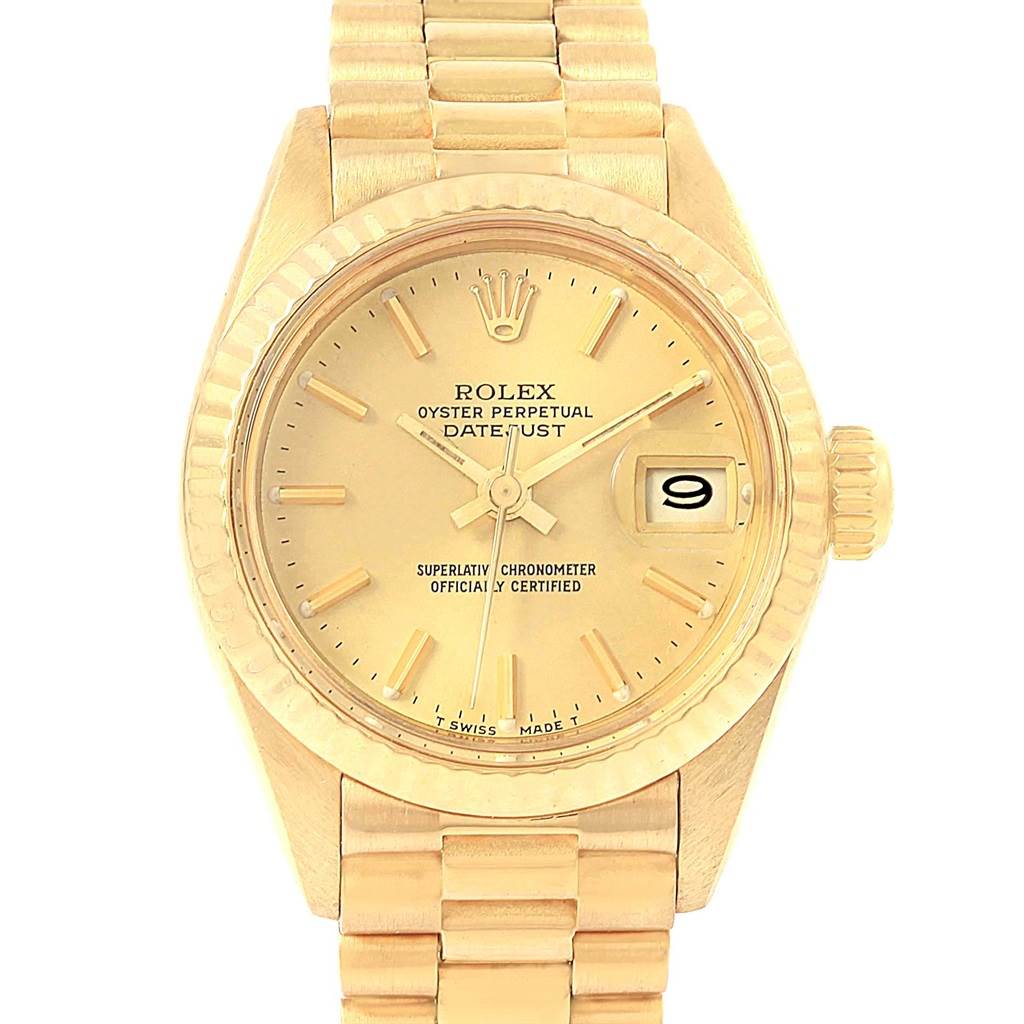 Rolex Oyster Datejust 18K Yellow Watch | SwissWatchExpo
