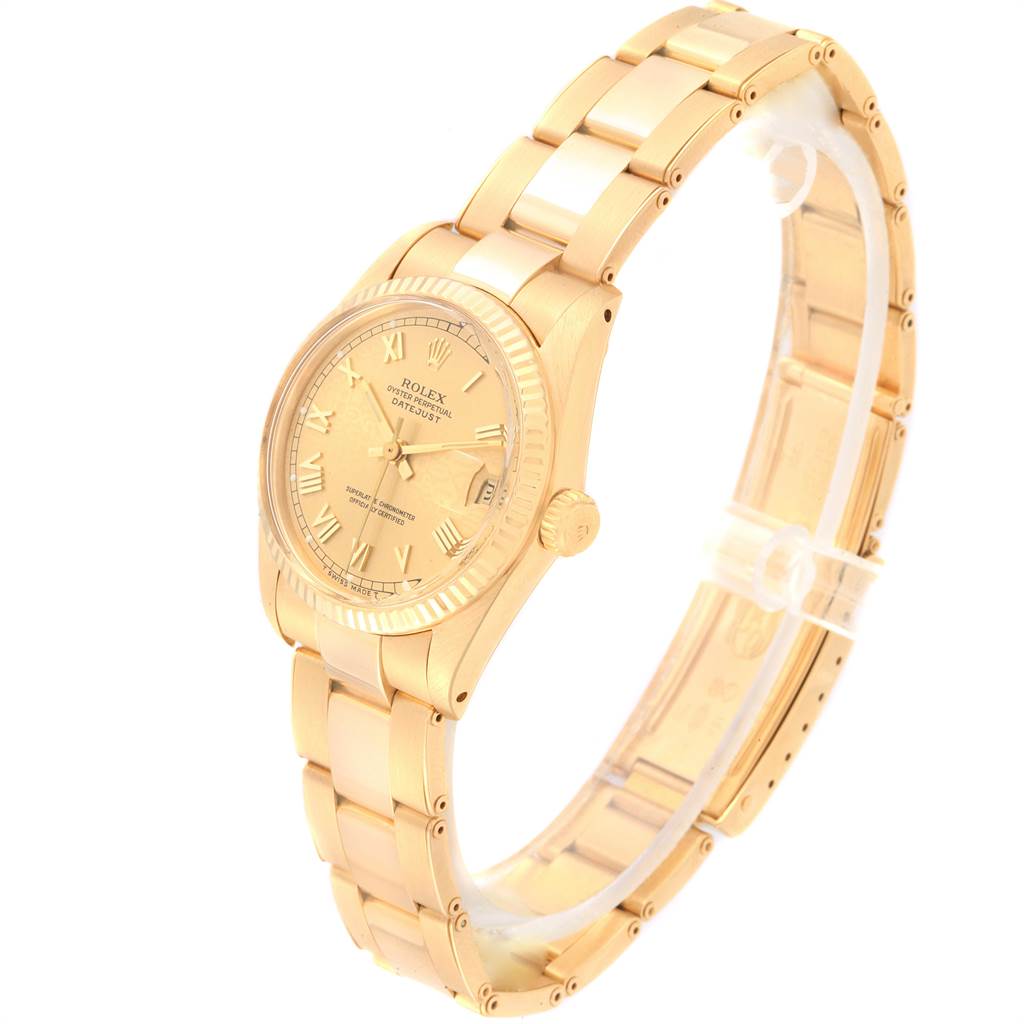 lady datejust 31 yellow gold president watch