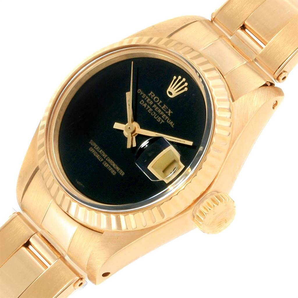 rolex datejust black onyx dial