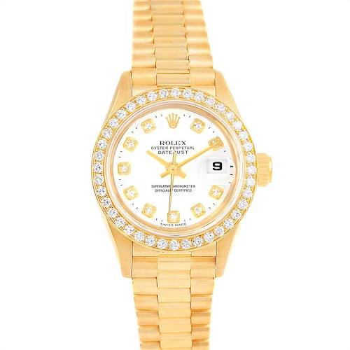 Photo of Rolex President 26 Yellow Gold Diamond Ladies Watch 79178 Box Papers