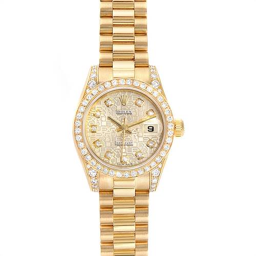 Photo of Rolex President Crown Collection Yellow Gold Diamond Ladies Watch 179298