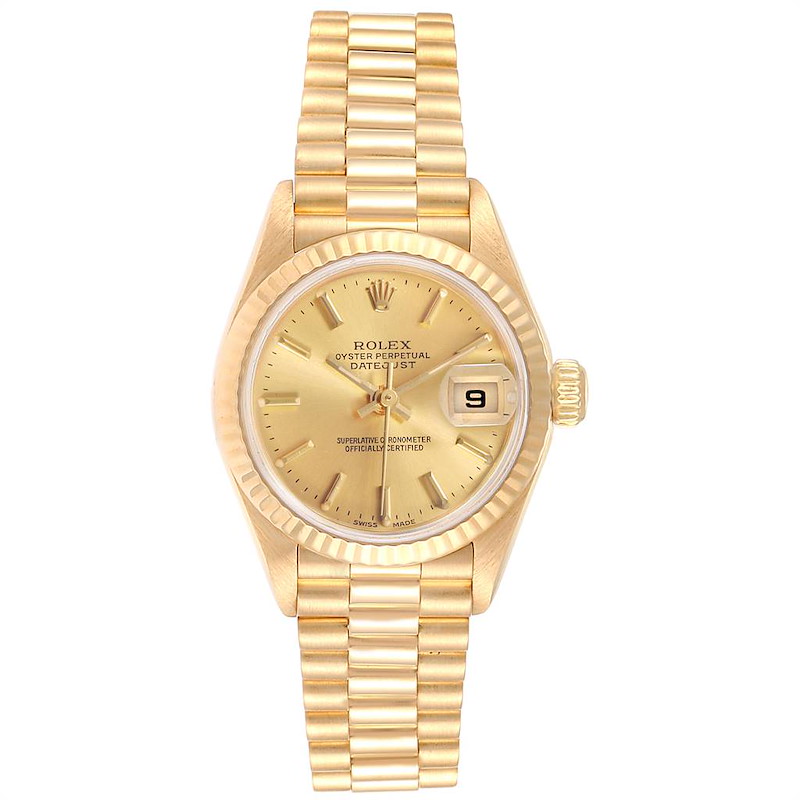 Rolex President Datejust 26mm Yellow Gold Ladies Watch 79178 Box Papers SwissWatchExpo