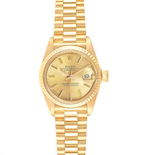 Photo of Rolex President Datejust 18K Yellow Gold Dial Ladies Watch 6917