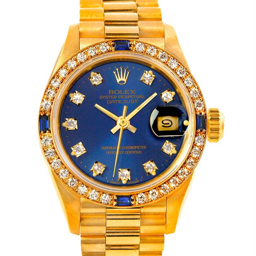 rolex gold watch with diamonds