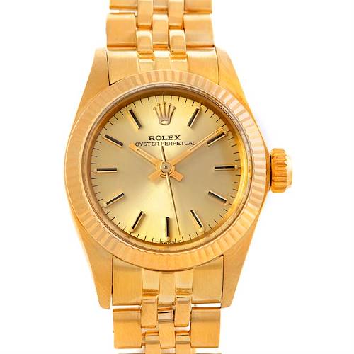 Photo of Rolex President Non Date 14K Yellow Gold Watch 6719