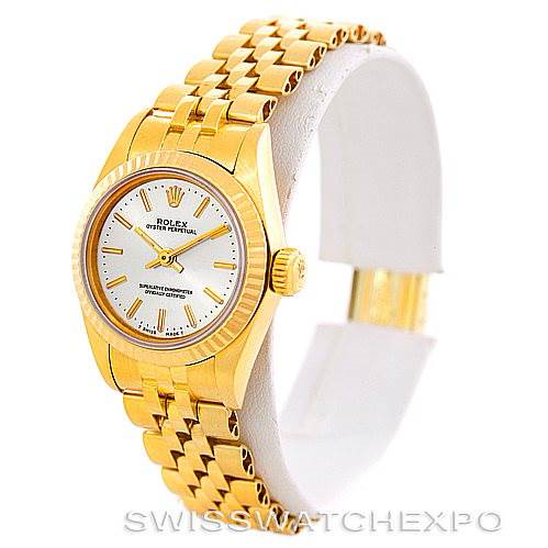 Rolex President Non Date Ladies 14K Gold Watch 67197 SwissWatchExpo
