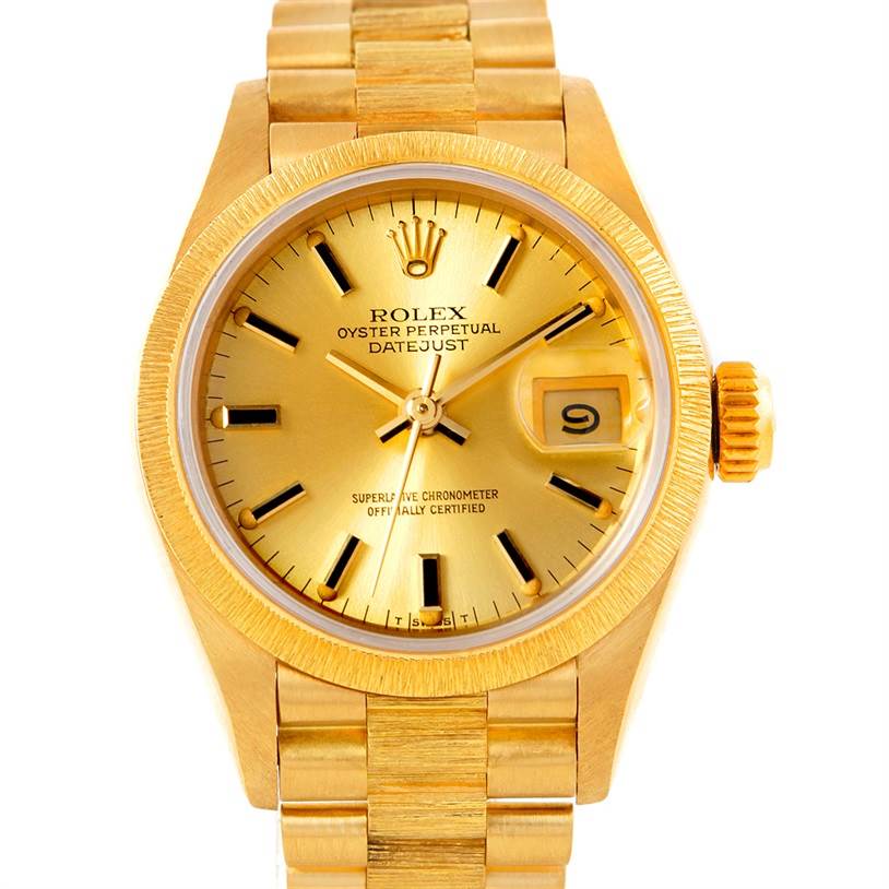 Rolex President Ladies 18k Yellow Gold Watch 69278 | SwissWatchExpo