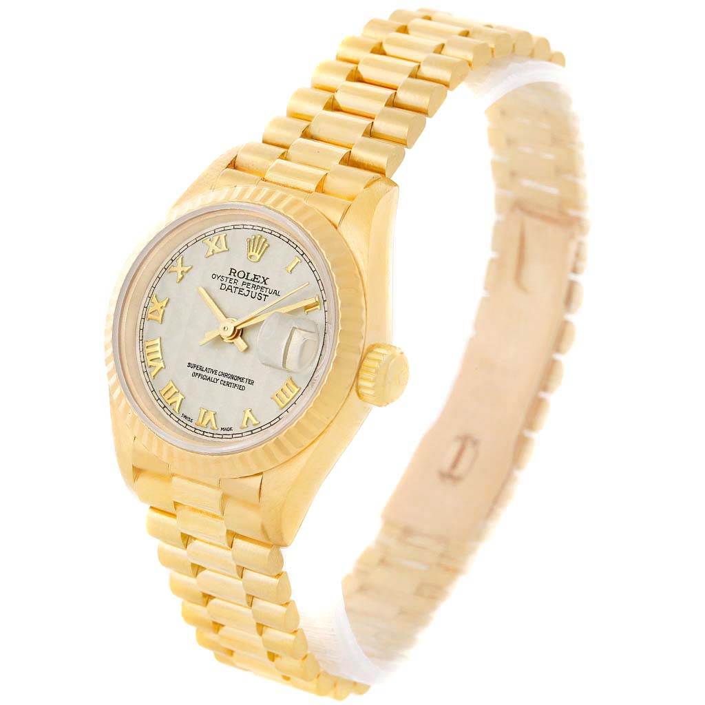 Rolex President Datejust 26 Yellow Gold Ladies Watch 69178 Box Papers Swisswatchexpo 2013