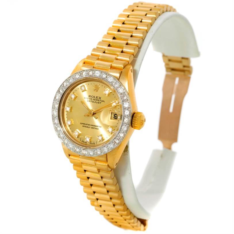 Rolex President Ladies 18k Yellow Gold Watch 6917 | SwissWatchExpo