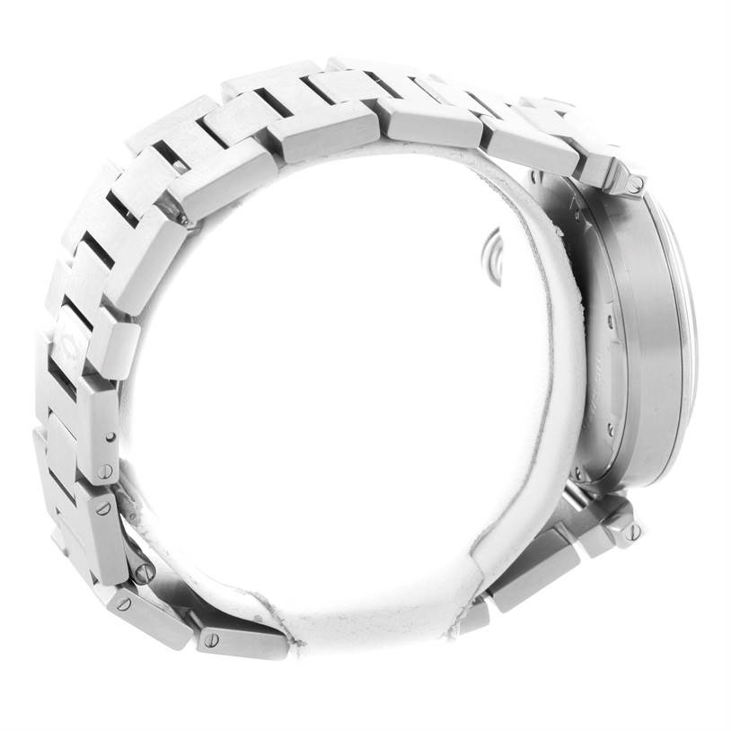 Cartier Pasha C Midsize Steel Watch Big Date White Dial W31055M7 ...