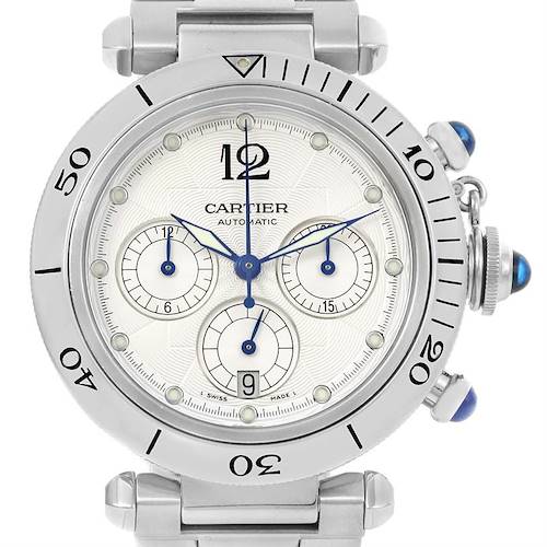 Photo of Cartier Pasha Seatimer Chronograph Steel Mens Watch W31030H3
