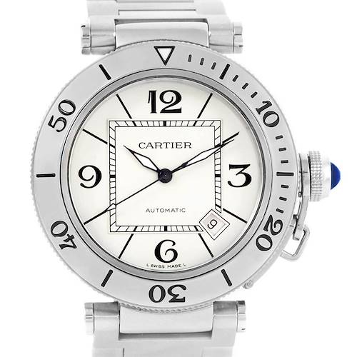 Photo of Cartier Pasha Seatimer Automatic Steel Silver Dial Watch W31080M7
