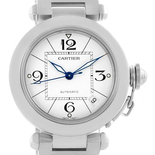 Photo of Cartier Pasha C 35 White Dial Stainless Steel Unisex Watch W31074M7