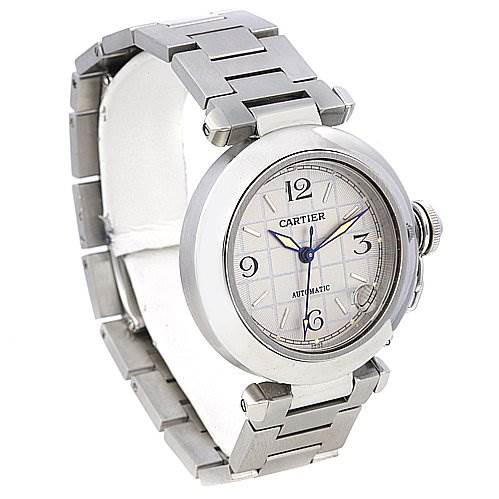 Cartier Pasha C Men's Steel Watch W31023M7 SwissWatchExpo